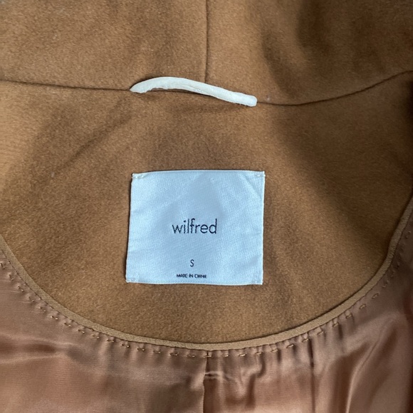 ARITZIA Wilfred Cocoon Camel Wool Cashmere Italy Coat - Picture 11 of 12